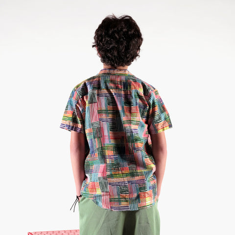 WOLF&RITA（ウルフアンドリタ） 2024SS BRUNO MIKADO shirt デザインシャツ