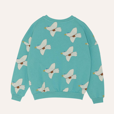 The Campamento（カンパメント） 2024AW PIGEONS ALLOVER OVERSIZED KIDS SWEATSHIRT　キッズスウェットシャツ