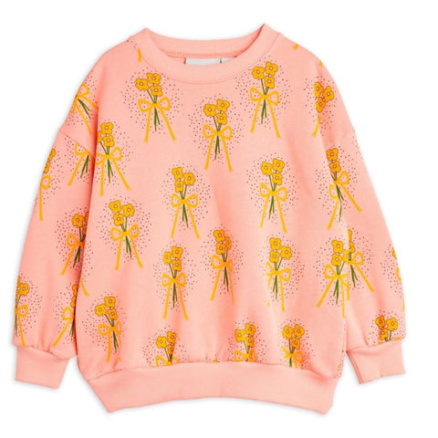 【Ch2】mini rodini（ミニロディーニ） 2024AW WINTER FLOWERS AOP SWEATSHIRT　ウィンターフラワーズ  スウェットシャツ