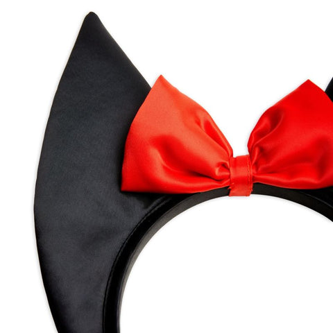 【Ch2】mini rodini（ミニロディーニ） 2024AW BAT EARS SATIN HEADBAND コウモリ耳サテンヘッドバンド