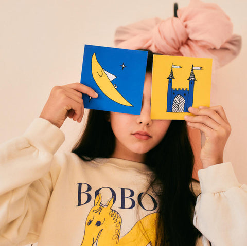 BOBO CHOSES（ボボショーズ）2024AW Wonder Horse sweatshirt キッズスウェットシャツ