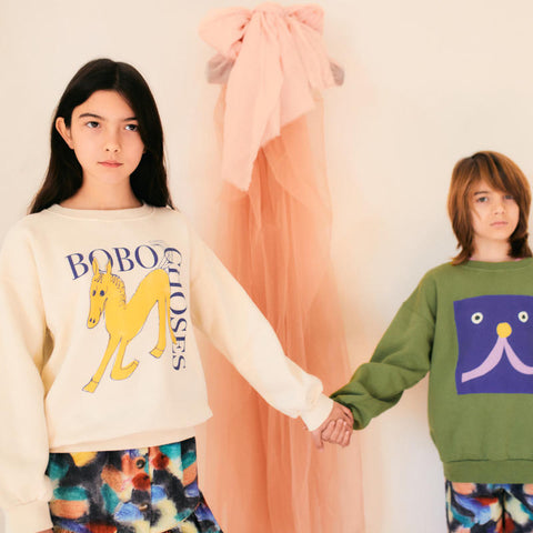 BOBO CHOSES（ボボショーズ）2024AW Wonder Horse sweatshirt キッズスウェットシャツ