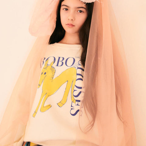 BOBO CHOSES（ボボショーズ）2024AW Wonder Horse sweatshirt キッズスウェットシャツ