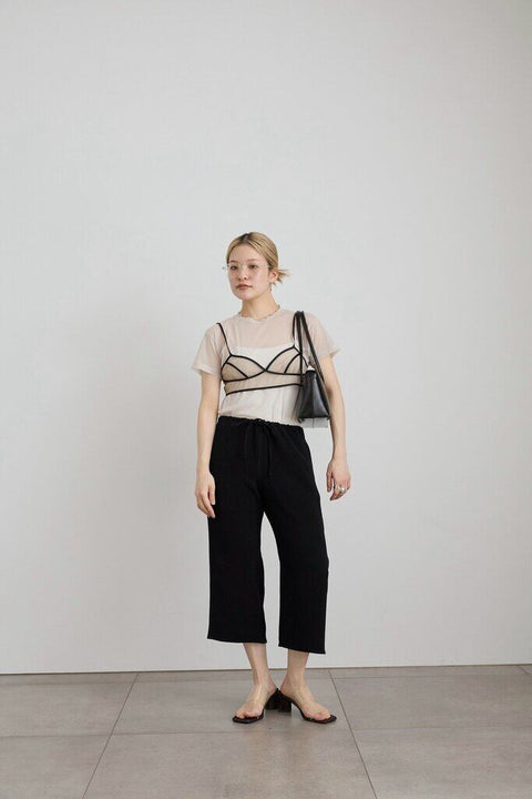 【3月中旬入荷次第お届けのご予約】anuke（アンヌーク） Back Satin Capripants 62710718.