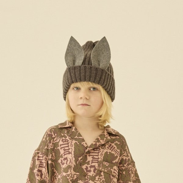 elfinFolk（エルフィンフォルク）2024AW Beast beanie gray 耳付き ビーニー帽 – LePuju