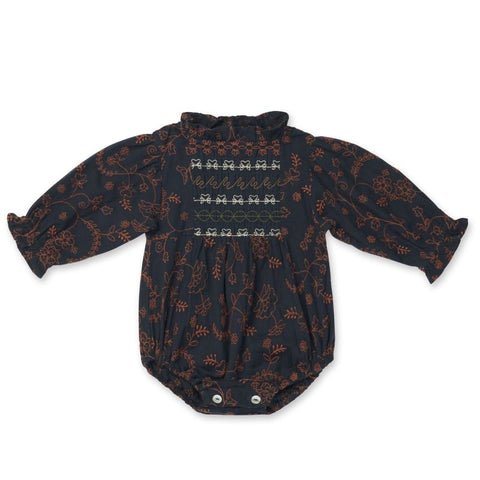 Lali Kids（ラリキッズ）2024AW SKYE ROMPER - ALL OVER EMBROIDERY ロンパース　