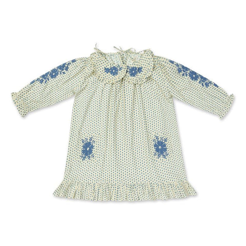 Lali Kids（ラリキッズ）2024AW BELLE DRESS - HEARTS PRINT WITH EMBROIDERY ワンピース (コピー).