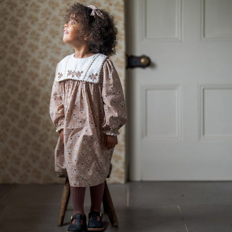 Little Cotton Clothes（リトルコットンクローズ）2024AW Della Dress - Hollyhock Floral　 ワンピース