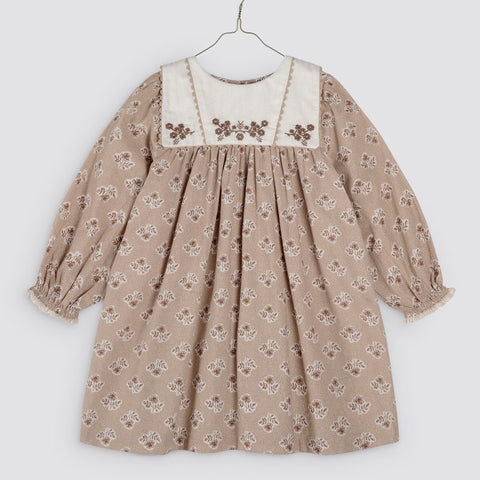 Little Cotton Clothes 2024AW Della Dress - Hollyhock Floral Dress