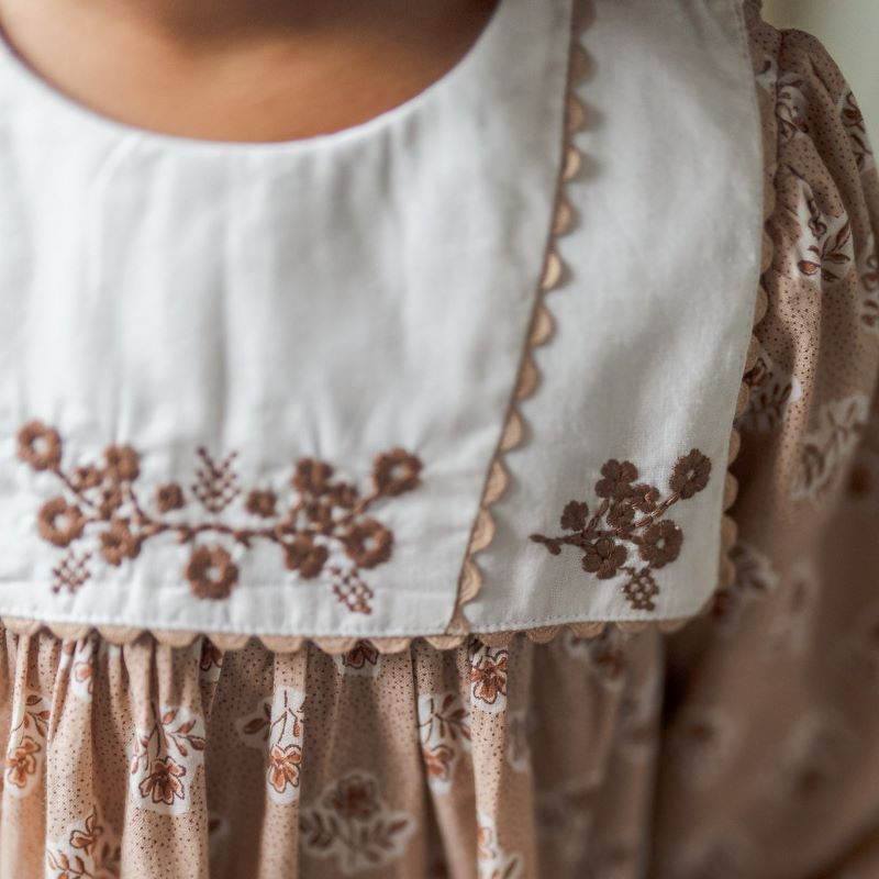 Little Cotton Clothes（リトルコットンクローズ）2024AW Della Dress - Hollyhock Floral  ワンピース