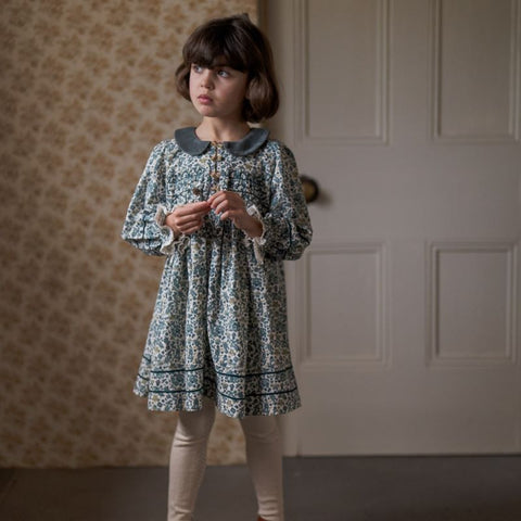 Little Cotton Clothes（リトルコットンクローズ）2024AW Tessa Dress - Midwinter Floral　 ワンピース