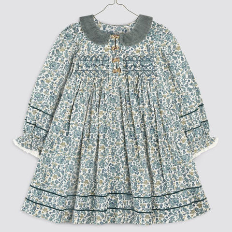 Little Cotton Clothes（リトルコットンクローズ）2024AW Tessa Dress - Midwinter Floral　 ワンピース