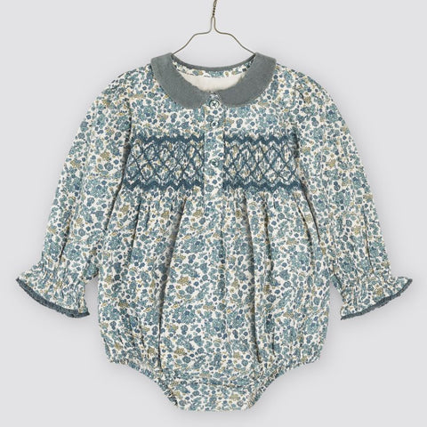 Little Cotton Clothes 2024AW Nancy Romper - Midwinter Floral Romper