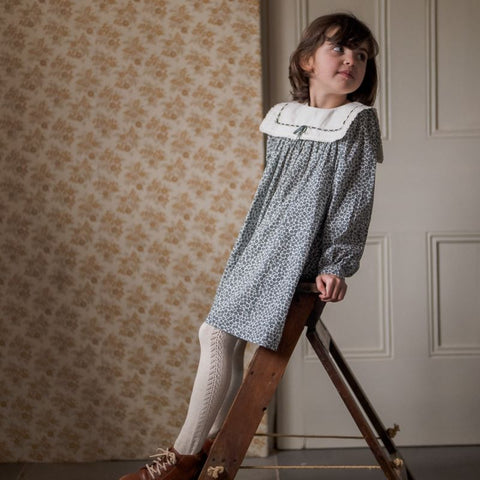 Little Cotton Clothes 2024AW Lina Dress - Rye Floral Dress