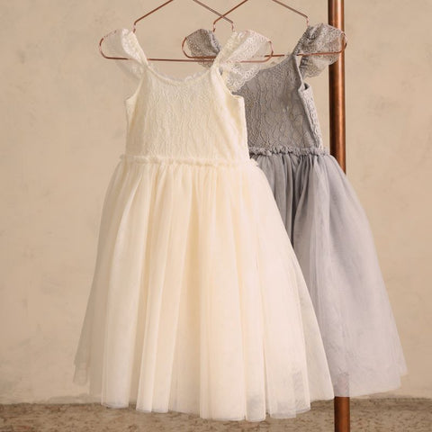 【drop2】NORALEE  / ノラリー2024AW CAMILLA DRESS  IVORY ワンピース、ドレス