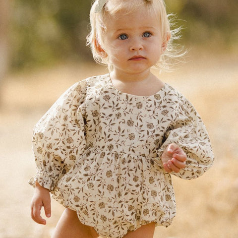 [drop2] NORALEE / NORALEE 2024AW LUNA ROMPER OLIVE BLOOM rompers