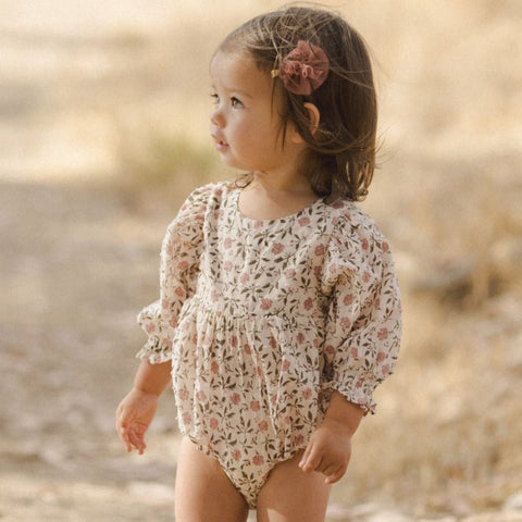 [drop2] NORALEE / NORALEE 2024AW LUNA ROMPER POPPY BLOOM Rompers, dresses