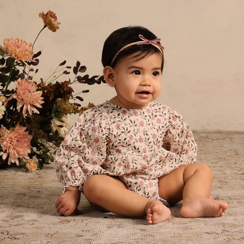 [drop2] NORALEE / NORALEE 2024AW LUNA ROMPER POPPY BLOOM Rompers, dresses