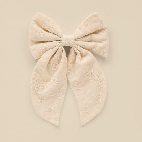 NORALEE  / ノラリー2024AW OVERSIZED BOW  NATURAL 　ヘアアクセ、リボン