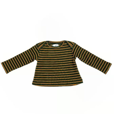 &pal（アンドパル）2024AW border long sleeve tee　ボーダー長袖長袖Tシャツ　カーキ