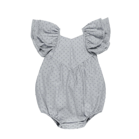 Rylee & Cru （ライリーアンドクルー）2024AW ROXY ROMPER -DUSTY BLUE-　ロキシーロンパース