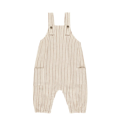 Rylee &amp; Cru 2024AW CARGO BABY OVERALL SADDLE PINSTRIPE -SADDLE- Cargo baby overalls