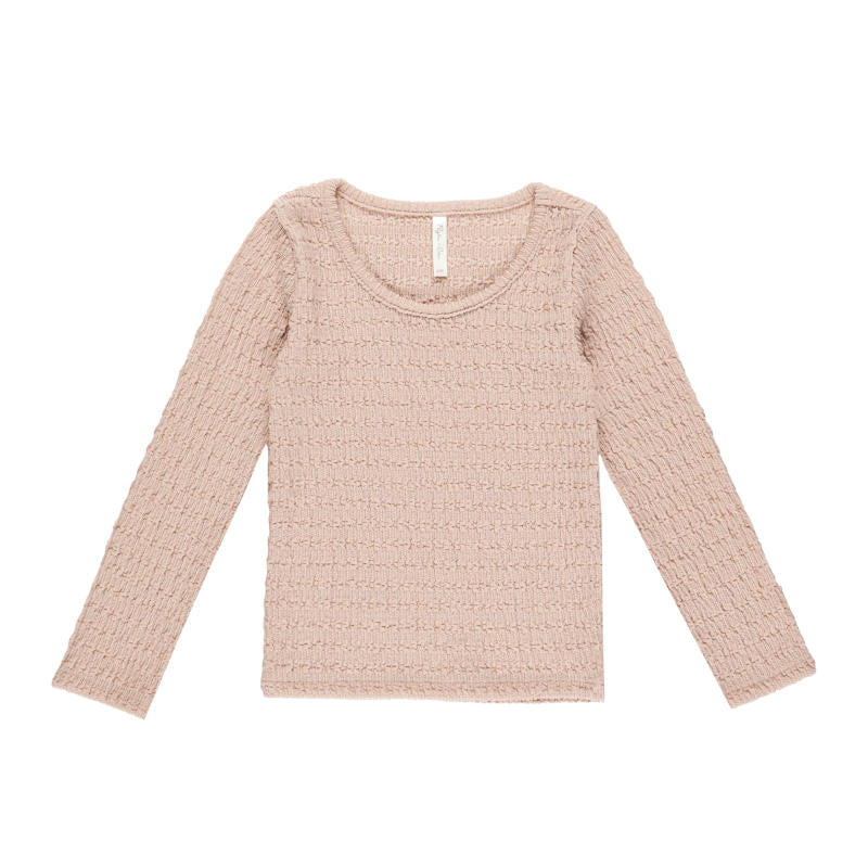 D3】Rylee & Cru （ライリーアンドクルー）2024AW Textured Long Sleeve Top -Rose- 長袖ト –  LePuju