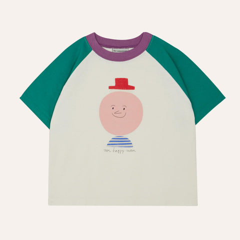 The Campamento（カンパメント） 2025SS  MR. HAPPY MAN COLOR BLOCK KIDS  T-SHIRT  ラグラン半袖Tシャツ