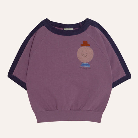 The Campamento（カンパメント） 2025SS  MR. HAPPY MAN KIDS T-SHIRT -purple-キッズデザインTシャツ