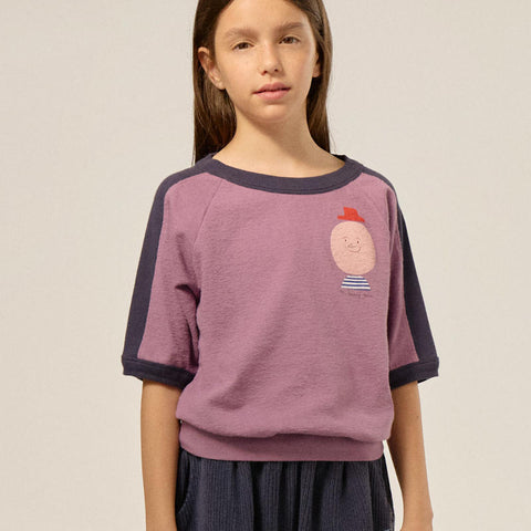 The Campamento（カンパメント） 2025SS  MR. HAPPY MAN KIDS T-SHIRT -purple-キッズデザインTシャツ