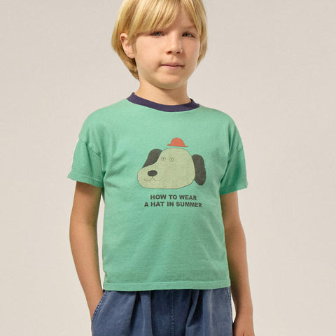 The Campamento（カンパメント） 2025SS  DOG KIDS T-SHIRT -green-プリント半袖Tシャツ