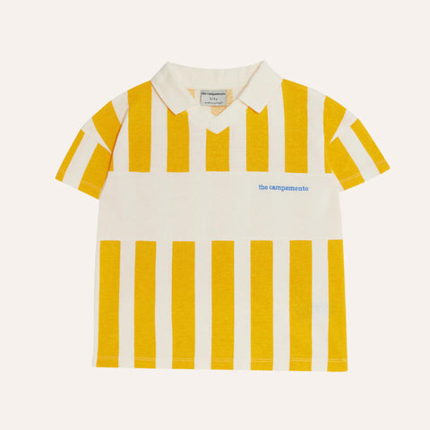 The Campamento（カンパメント） 2025SS  YELLOW STRIPE KIDS T-SHIRT  ストライプ柄半袖Tシャツ