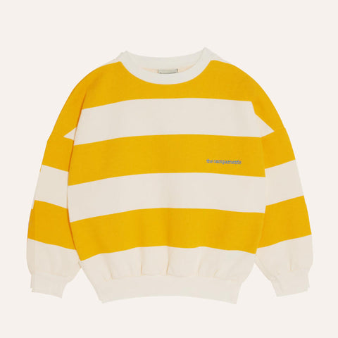 The Campamento（カンパメント） 2025SS  YELLOW STRIPES OVERSIZED KIDS SWEATSHIRT 長袖ボーダー柄オーバーサイズスウェットシャツ