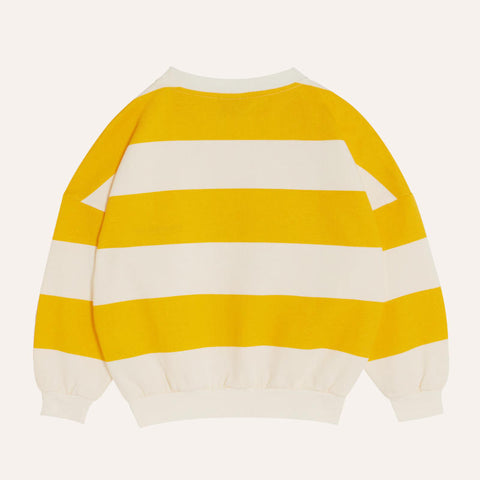 The Campamento（カンパメント） 2025SS  YELLOW STRIPES OVERSIZED KIDS SWEATSHIRT 長袖ボーダー柄オーバーサイズスウェットシャツ