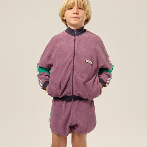 The Campamento（カンパメント） 2025SS  PURPLE COLOR BLOCK KIDS SHORTS カラーブロックショートパンツ