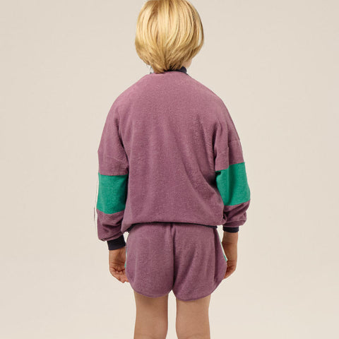 The Campamento（カンパメント） 2025SS  PURPLE COLOR BLOCK KIDS SHORTS カラーブロックショートパンツ