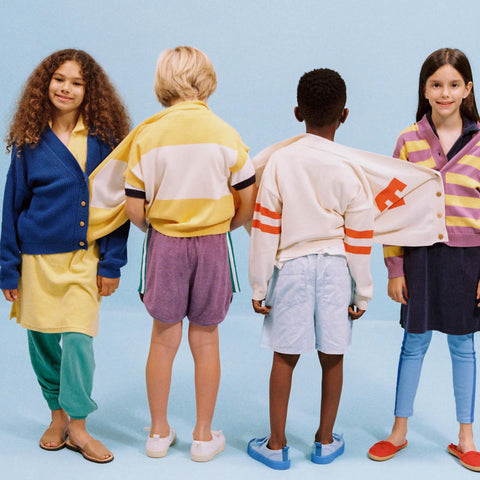 The Campamento（カンパメント） 2025SS  PURPLE COLOR BLOCK KIDS SHORTS カラーブロックショートパンツ