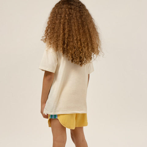 The Campamento（カンパメント） 2025SS YELLOW COLOR BLOCK KIDS SHORTS カラーブロックショートパンツ