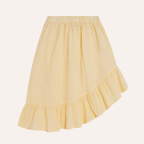 The Campamento（カンパメント） 2025SS  YELLOW CHECKED KIDS SKIRT キッズチェック柄スカート