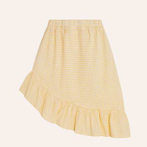 The Campamento（カンパメント） 2025SS  YELLOW CHECKED KIDS SKIRT キッズチェック柄スカート