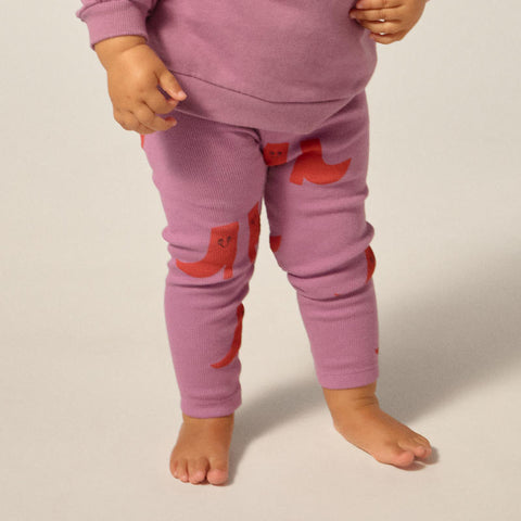 The Campamento（カンパメント） 2025SS HAPPY BOOTS BABY LEGGINGS -purple- ベビーパンツ、レギンス