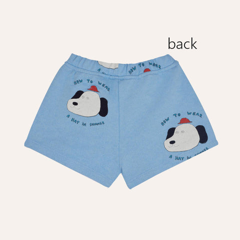 The Campamento（カンパメント） 2025SS DOGS ALLOVER BABY SHORTS -light blue- ベビーショートパンツ