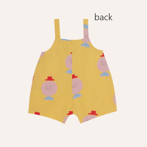 The Campamento（カンパメント） 2025SS MR. HAPPY MAN BABY DUNGAREE -yellow- ベビーショートオール