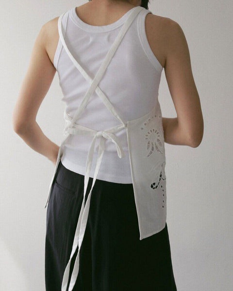 【3月下旬入荷次第お届けのご予約】anuke（アンヌーク） Cutwork Lace Apron 62710403.