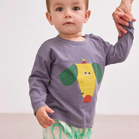 【D1】BOBO CHOSES（ボボショーズ）2025SS Happy Dog long sleeve T-shirt 長袖Tシャツ.