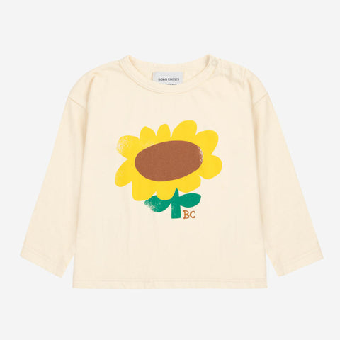 【D1】BOBO CHOSES（ボボショーズ）2025SS Sunflower T-shirt 長袖Tシャツ.