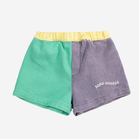 【D2】BOBO CHOSES（ボボショーズ）2025SS Color block woven shorts ショートパンツ.