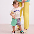 【D2】BOBO CHOSES（ボボショーズ）2025SS Color block woven shorts ショートパンツ.