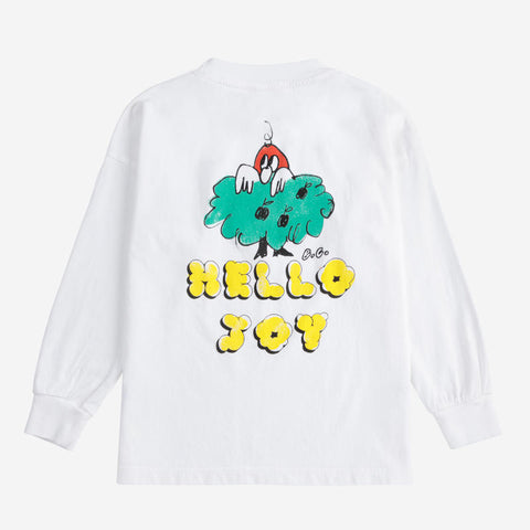 【D1】BOBO CHOSES（ボボショーズ）2025SS Hello Joy T-shirt キッズ長袖Tシャツ