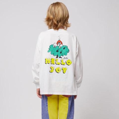 【D1】BOBO CHOSES（ボボショーズ）2025SS Hello Joy T-shirt キッズ長袖Tシャツ